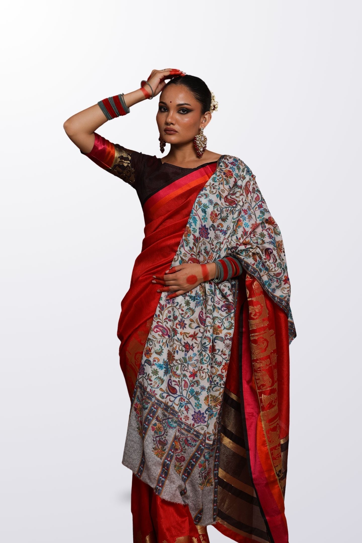 Kalamkari Fine wool Stole