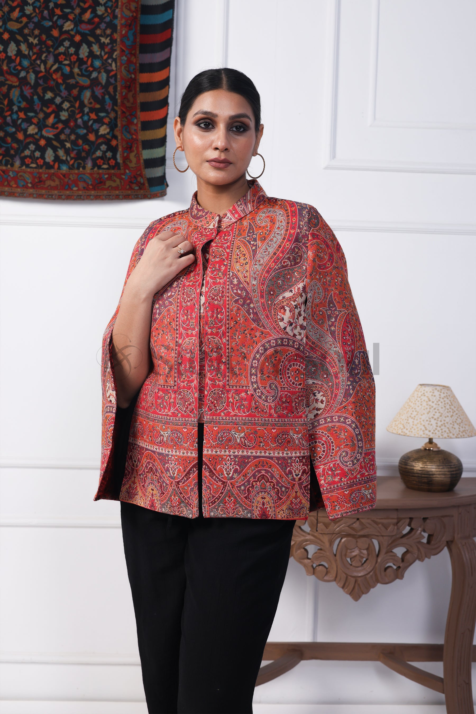 Vintage Ruby Luxe Cape